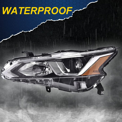 G-PLUS Projector Headlights,Fit 2019 2020 Nissan Altima 4-Door Sedan S SL SV SR ONE,(ONLY For Factory Halogen Headlights),Automotive Headlamps Chrome Housing,Driver Side(Left),faros delanteros