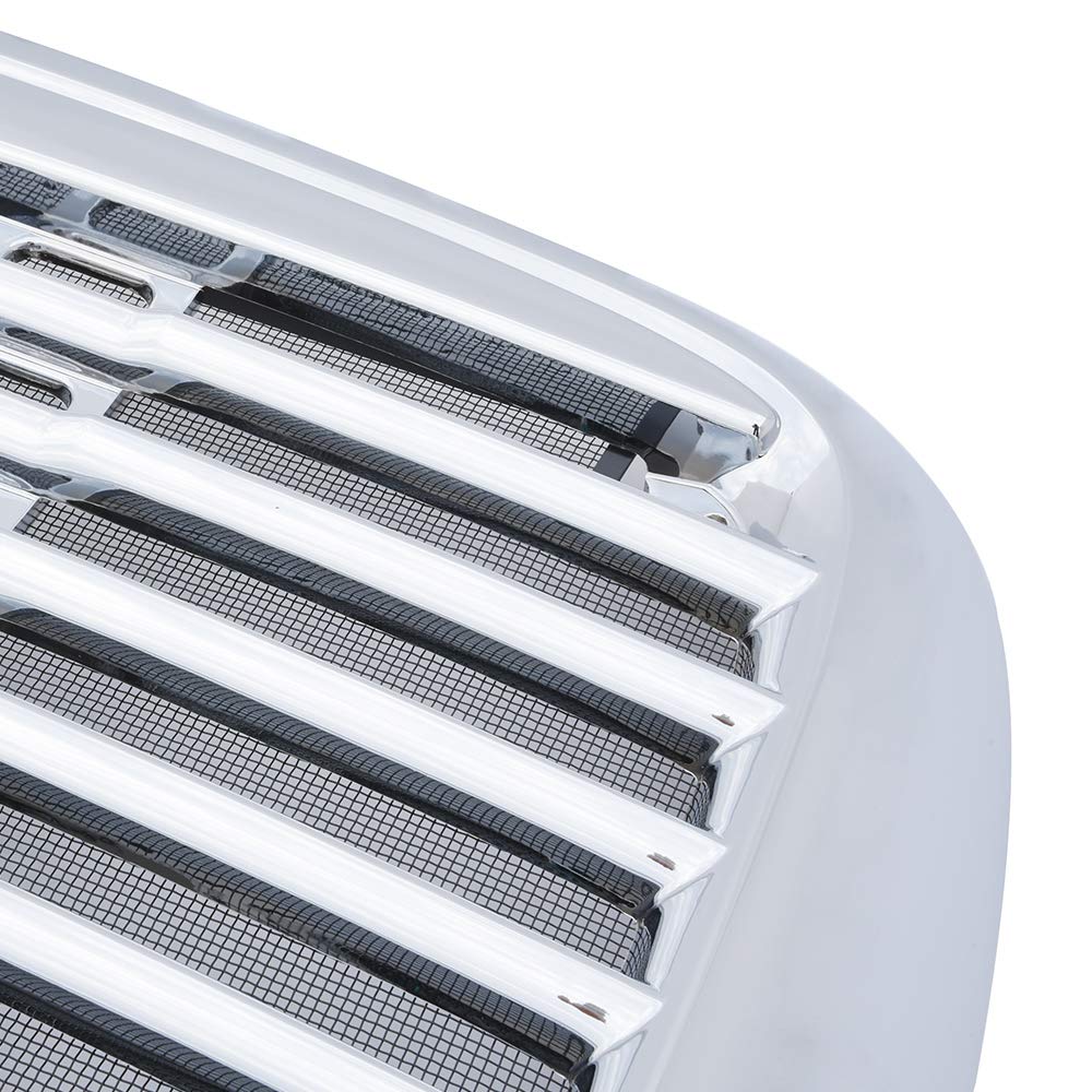 Compatible For Freightliner Columbia 2000-2008 Chrome Triple Plated Front Hood Radiator Grill Grille With Bug Screen Replaces A1715251002 A1715251003