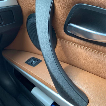 G-PLUS Replacement for BMW E90 3-Series 318 320 325 328 330 335 Sedan Black Front Rear Right Inner Door Panel Handle + Door Pull Outer Trim Cover 51417230850 51-41-7-230-850