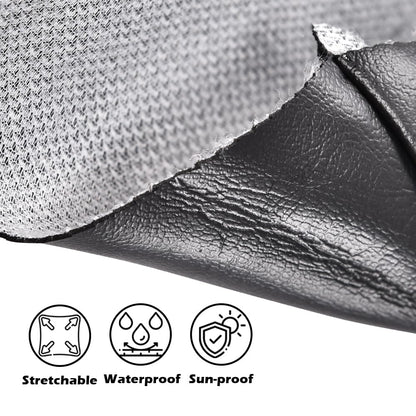 G-PLUS Black Leather Seat Cover, Motorcycle Seatcover Seat Protector Replacement Compatible with Yamaha Big Bear 350 1987-2001