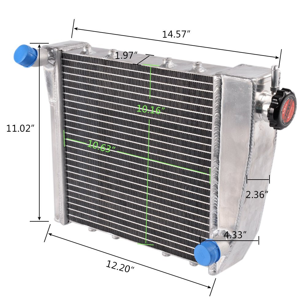 2 Row Core 50mm Racing Aluminum Radiator Stop Leak Compatible For AUSTIN ROVER MINI COOPER 1275 MT 1967-1991
