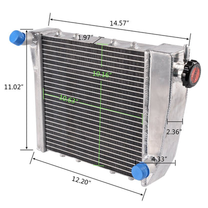 2 Row Core 50mm Racing Aluminum Radiator Stop Leak Compatible For AUSTIN ROVER MINI COOPER 1275 MT 1967-1991