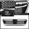 G-PLUS Front Bumper Grille w/Moulding Trim Compatible with Subaru Impreza 2012-2016,Fit Subaru Crosstrek 2016-2017 SU1200163