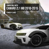 G-PLUS 4pcs Fender Flares with Front Canards Compatible with Chevy Camaro ZL1 Only 2010 2011 2012 2013 2014 2015 MB Style Black