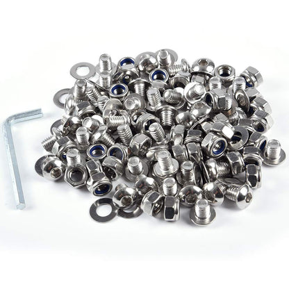 Compatible for Ford Universal Stainless Steel Wheel Eyebrow Accessories Screw Pack Front Rear Fender Hardware Kit