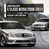 G-PLUS Headlight Lens Cover Compatible with Benz C-Class W204 C180 C200 C260 C280 C300 200K 180K 2008-2011 2048208761, 2048208861 Left & Right Front Headlamp Lens Cover Clear