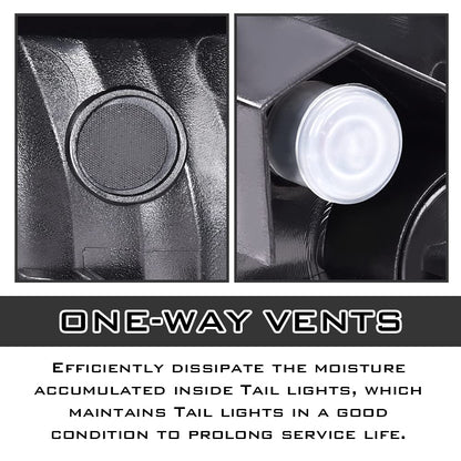 G-PLUS TRD PRO Tail Light Lamp Assembly w/Bulbs Compatible with Toyota Tacoma 2016-2023 - All Models Left Driver Side Clear Lens Black Housing 8156004200 TO2800201 Luces Traseras