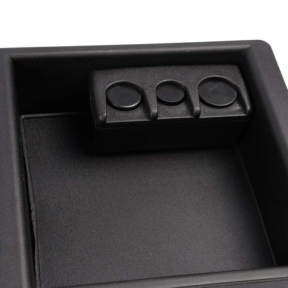 G-PLUS Center Console Coin Holder Compatible with Chevy Silverado Suburban Tahoe/GMC Sierra 2500HD 3500HD Yukon XL 2015-2018 Change Holder Organizer 22817343, 10436137