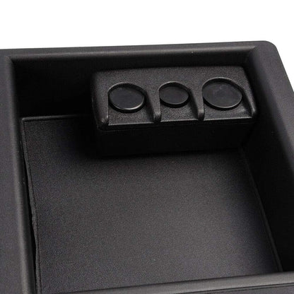 G-PLUS Center Console Coin Holder Compatible with Chevy Silverado Suburban Tahoe/GMC Sierra 2500HD 3500HD Yukon XL 2015-2018 Change Holder Organizer 22817343, 10436137