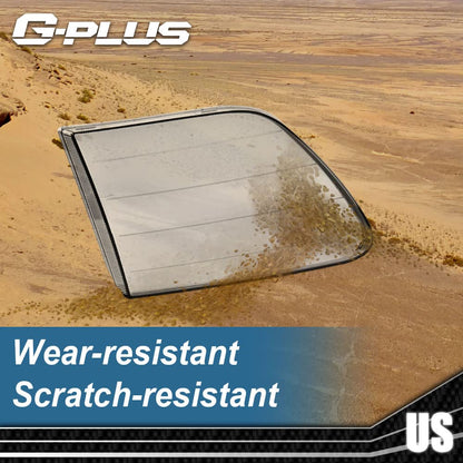 G-PLUS Front Headlight Lens Cover Compatible With 97-04 Ford F150 Expedition,1 Pair Left & Right Side (Smoky Lens)