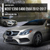 G-PLUS Front Bumper Body Molding Trim Compatible with Benz W207 E-Class E350 E400 E550 2014-2017 Fit Benz E400 2015 A2078850774, A2078850874 Silver 3Pcs