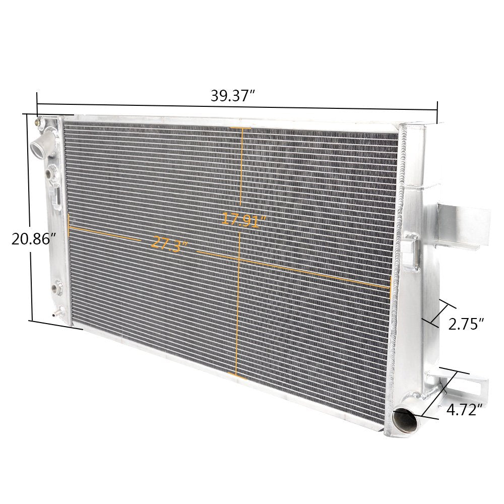 Aluminum Performance Racing Radiator Replacement For Chevy Silverado For GMC Sierra 2500HD 3500HD Duramax 6.6L 2001 2002 2003 2004 2005