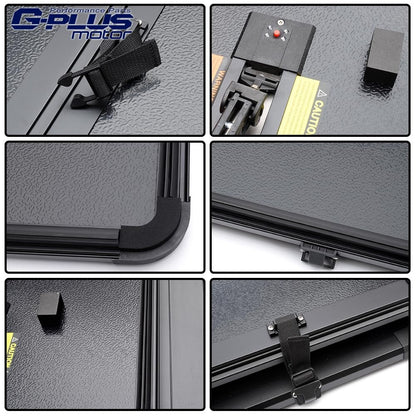 G-PLUS Hard Tri-Fold Truck Tonneau Bed Cover Folding Compatible with 1988-2007 Chevy Silverado/GMC Sierra (Excl. 2007 New Body Style)(07 Classic Body) 8' Long Bed (96")