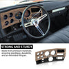 G-PLUS Dash Bezel Gauge Cluster Cover W/o AC Compatible with 1975 1976 1977 1978 1979 1980 Chevy GMC Pickup Truck W/o AC Black