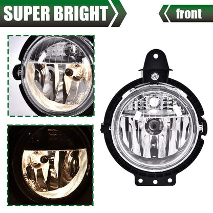G-PLUS Bumper Fog Lights Compatible with Mini Cooper R55 R56 R57 R58 2007-2015 Fog Lamps Driver & Passenger Side Clear Lens Fog Lamp Accessories neblineros para autos delantero faros antiniebla