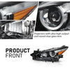 G-PLUS Projector Halogen Headlight LH Driver Side Compatible with Mazda 3 2017-2018 4-Door Sedan & Hatchback Clear Lens Black Housing Amber ReflectorBumper Headlamps,faros delanteros