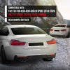 G-PLUS Rear Diffuser Compatible with BMW F32 F33 F36 420i 428i 435i M Sport 2014 2015 2016 2017 2018 2019 2020, Only Fit Model with M Sport Bumper Rear Diffuser Lip Carbon Fiber Black