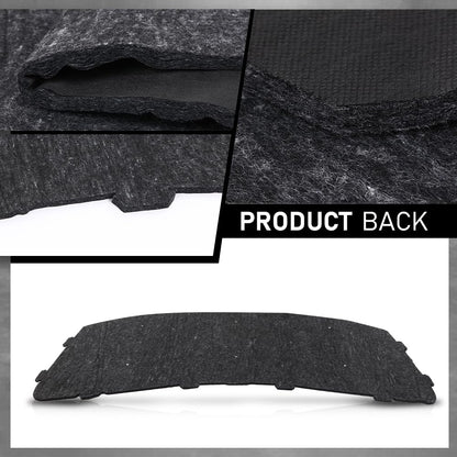 G-PLUS Hood Insulation Pad with Clips Black Compatible with 2002-2012 Land Rover Range Rover Black