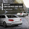G-PLUS Rear Bumper Molding Compatible with Benz W213 E300 E350 2016-2020 A2138850321, 2138850321 Silver