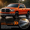 G-PLUS in-Channel Side Window Vent Visor Deflectors Rain Guards Compatible with Toyota Tacoma Double/Ext Cab 2016-2023 Only; Will Not Fit Access Cab Impact-Resistant PMMA 4 PCS Smoky