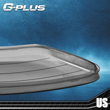 G-PLUS Front Headlight Lens Cover Compatible With 97-04 Ford F150 Expedition,1 Pair Left & Right Side (Smoky Lens)