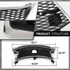 G-PLUS Front Bumper Set 6Pcs Compatible with 2013-2015 LX GS GS350 GS450 Conversion to 16+ GS F, (1 Front Bumper+1 Center Grille+2 Fog Lamp Frame+ 1 License Plate + 1 Small Bracket))