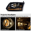G-PLUS LED Bar Plank Headlights Fit Dodge Ram 1500 2500 3500 2013-2018 Projector Headlight Clear Lens Black Housing Clear Reflector CH2503217 55277409AD Bumper Headlamps,faros delanteros Assembly