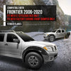 G-PLUS 4PCS Paintable Fender Flares Compatible with Nissan Frontier 2006-2020 Fit 5' Styleside Bed Fit Factory Chrome Front Bumper Black