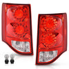 G-PLUS LED Tail Lights Brake Signal w/Bulbs Left and Right Pair Compatible with Dodge Grand Caravan 2011-2020 5182535AD 5182534AD CH2801199 CH2800199 Luces Traseras Rear Brake Lamps Assembly