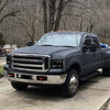 G-PLUS Headlights Assembly, Compatible with 2005 2006 2007 Ford F250 F350 Super Duty Bumper Headlamps, Smoky Lens Chrome Housing Amber Reflector,faros delanteros