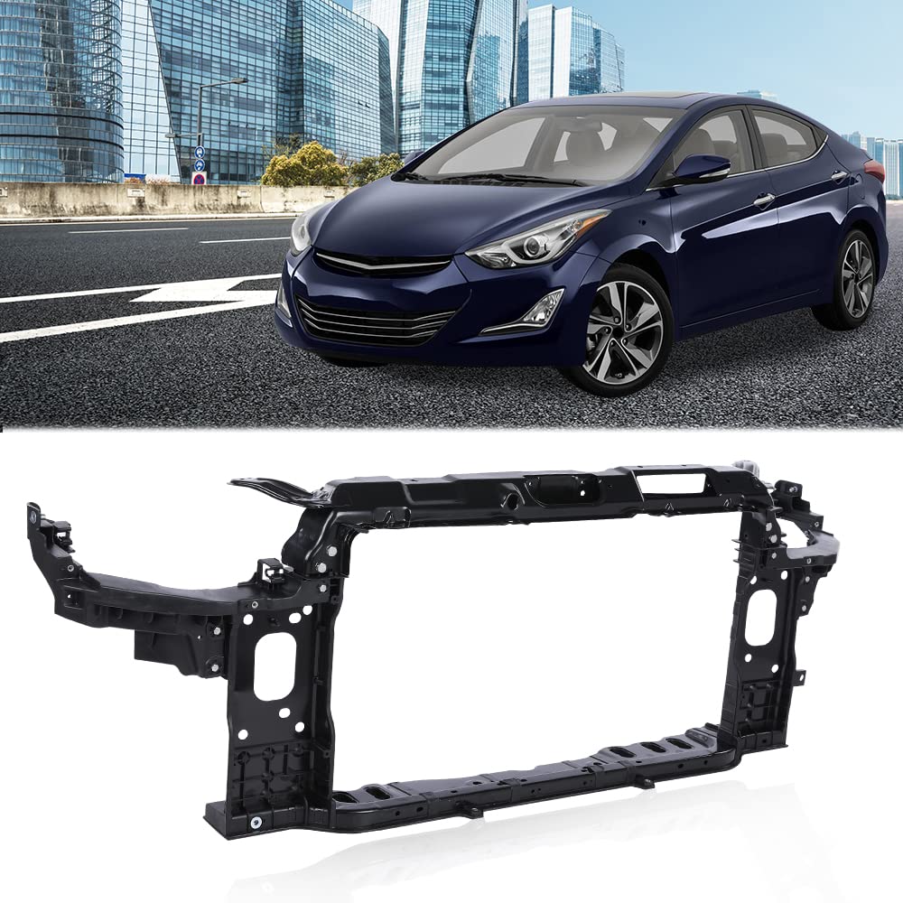 G-PLUS Radiator Support Compatible with 2011 2012 2013 2014 Elantra Sedan Textured Assembly HY1225169, 641013X002, 641013X000