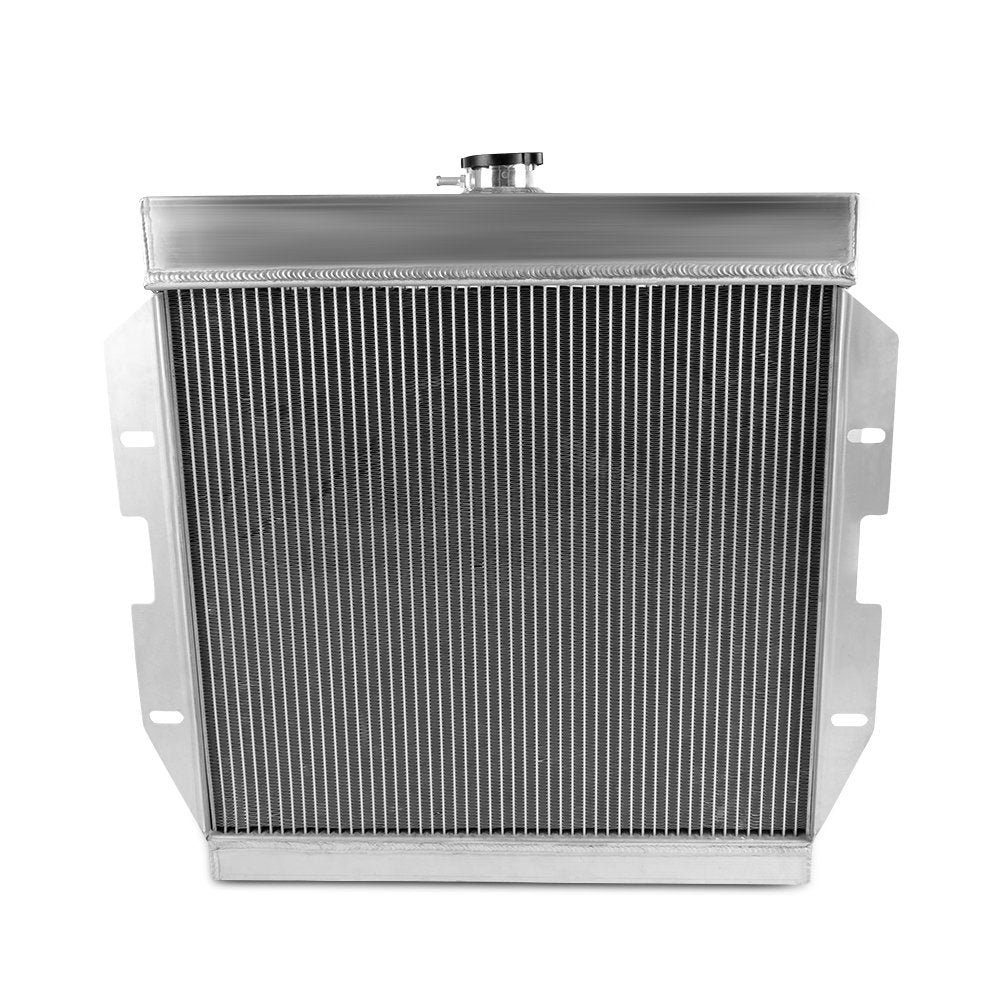 Replacement For Ford Thunderbird Y-Block V8 1955 1956 1957 Full Aluminum Racing Cooling Radiator Stop Leak 2 Row Core