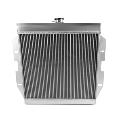 Replacement For Ford Thunderbird Y-Block V8 1955 1956 1957 Full Aluminum Racing Cooling Radiator Stop Leak 2 Row Core