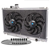Aluminum Racing Radiator + 12" Cooling Fan Compatible For LEXUS IS300 3.0L L6 MANUAL 2001 2002 2003 2004 2005