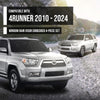 G-PLUS in-Channel Window Visors Rain Guards Side Wind Deflector Compatible with Toyota 4Runner 2010-2024 Smoke