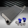Front Mount Aluminum Turbo Intercooler Kit Compatible For VW GTI GOLF V MK5 2.0T FSI TSI Compatible for AUDI A3 Compatible for Jetta FMIC + Intercooler Pipe Hose Kit Clamps Blue