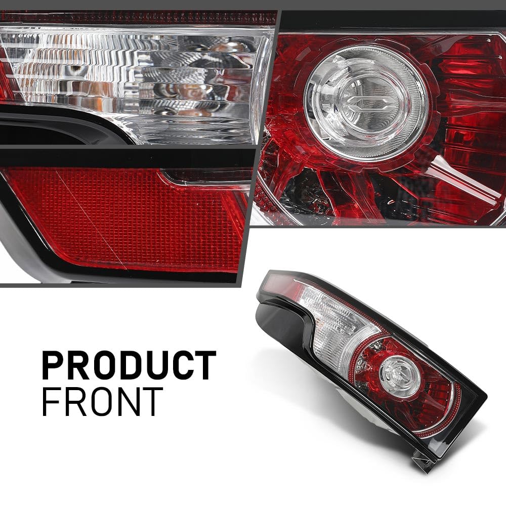 G-PLUS Tail Light Rear Brake Lamp Left Driver Side Compatible with Land Range Rover Evoque 2011-2015 Luces Traseras Rear Brake Lamps Assembly