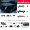 G-PLUS Bed Hard Tri-Fold Tonneau Cover 6.6ft Compatible with 2007-2014 Chevy Silverado/GMC Sierra