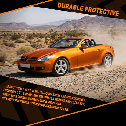 G-PLUS Headlight Lens Cover Compatible with Benz R171 SLK 2005-2011 Left & Right Pair Front Headlamp Lens Cover Clear