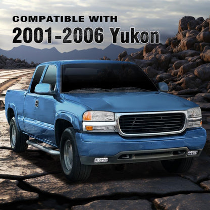 G-PLUS Fog Lights Lamp Left Right Compatible With Chevy Silverado 1500 1999 2000 2001 2002/2500/Fit Chevy Silverado 3500 2001-2002/Fit Tahoe Suburban 2000-2006 Clear Lens