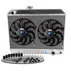 Aluminum Racing Radiator Compatible For Pontiac GTO/Tempest/LeMans 1964 1965 1966 1967+12" Cooling Fan