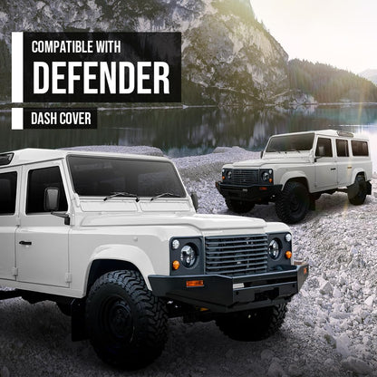 G-PLUS Dashboard Instrument Cover Trim Panel Compatible with Land Rover Defender MTC5459 Black