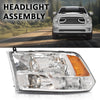 G-PLUS Headlight Assembly Front Headlamp Left Driver with Bulbs Fit Dodge Ram 1500 2500 3500 2009-2018 Factory Bumper Headlamps,faros delanteros