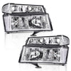 G-PLUS Headlights Fit Chevy Colorado/GMC Canyon 2004-2012,Fit Isuzu i-280 i-350 2006/i-290 i-370 2007-2008 Headlamps Clear Lens Chrome Housing Clear Reflector,faros delanteros Assembly