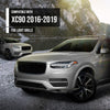 G-PLUS Left Driver Side Front Bumper Fog Light Lamp Grille Compatible with Volvo XC90 2016 2017 2018 2019 313830440, VO1038108 Chrome Black