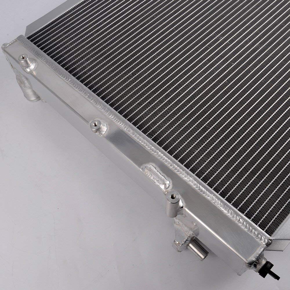 2 Row Aluminum Racing Radiator Stop Leak Replacement For FORD MUSTANG GT/SHELBY MT/MANUAL 4.0L-5.4L 2005-2014