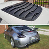 Windshield Louver Covers Replacement for Nissan 370Z 3.7L 2009-2019 Rear Window Louvers Cover Sun Shade ABS Matte Black