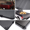 G-PLUS Black T3 Tri-Fold Hard Solid Truck Tonneau Cover Compatible with Chevy Silverado/GMC Sierra 2014-2018 | 6.6' Standard Short Bed | 2015 2016 2017