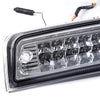 G-PLUS Compatible with Dodge Ram 1500 2009-2017 / Compatible with Ram 2500 3500 2010-2017 Chrome Housing Clear Lens High Mount Dual Row LED 3rd Third Brake Light Stop Cargo Lamps Assembly
