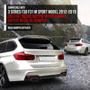 G-PLUS Rear Diffuser Compatible with BMW 3 Series F30 F31 M Sport Model 2012-2019 Only Fit Model with M Sport Bumper, Not Fit Regular Bumper Rear Bumper Diffuser Lip Glossy Black